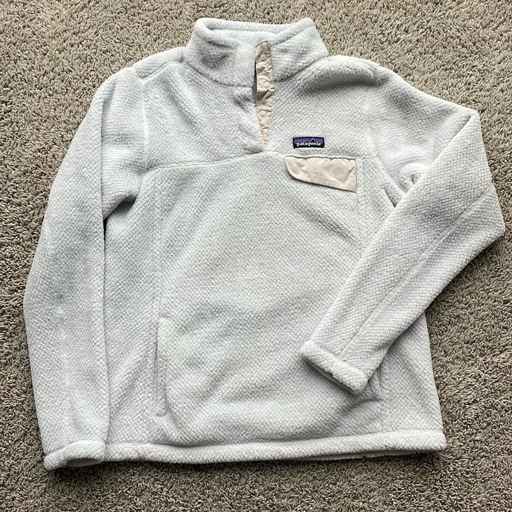 Patagonia White Fleece Pullover